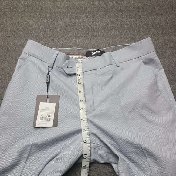 MCR Moda Crise Pants Mens 30 Light Blue Dress Trousers Slim Fit Formal Turkey - Picture 3 of 10
